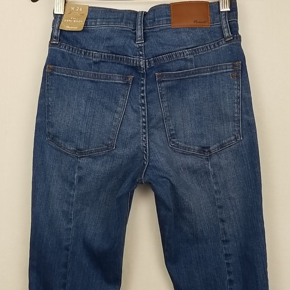 NEW Madewell Cali Demi Boot Back Seam Jeans Sz 24 - Picture 8 of 14
